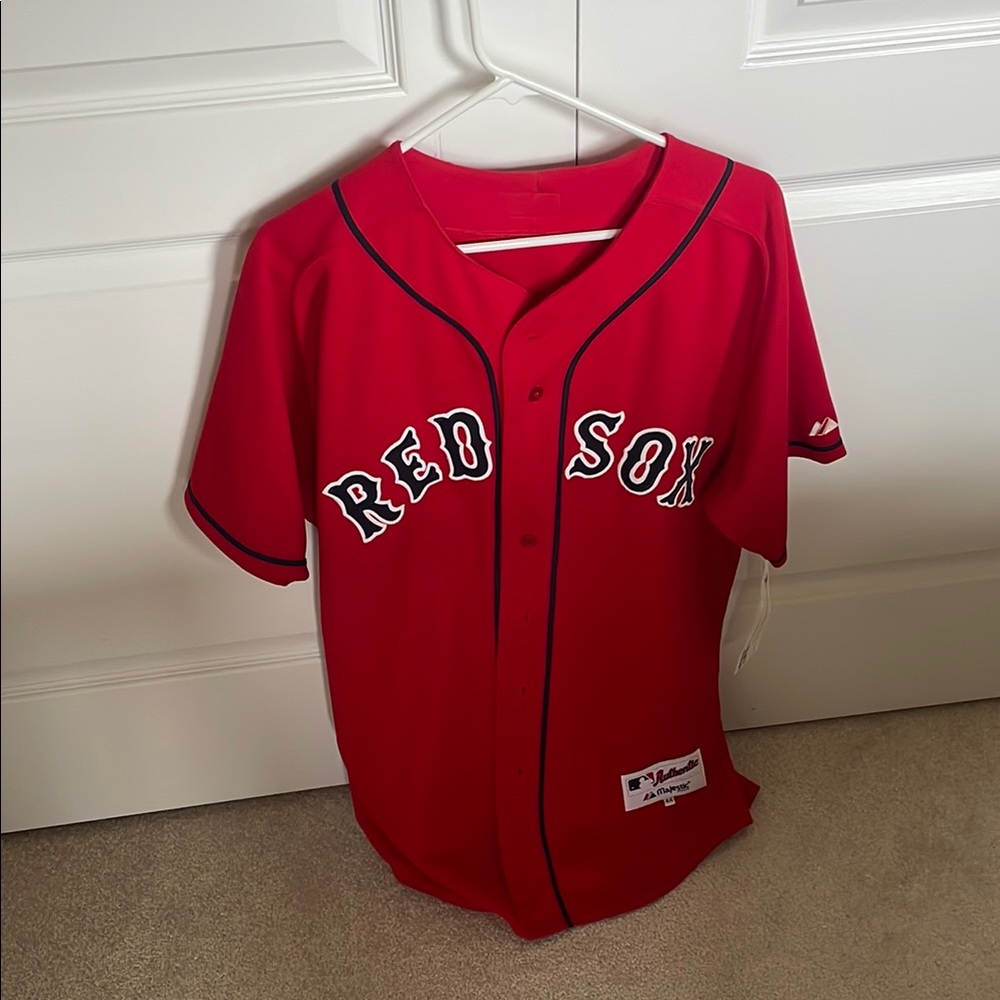 Majestic Red Mens Baseball Jersey
